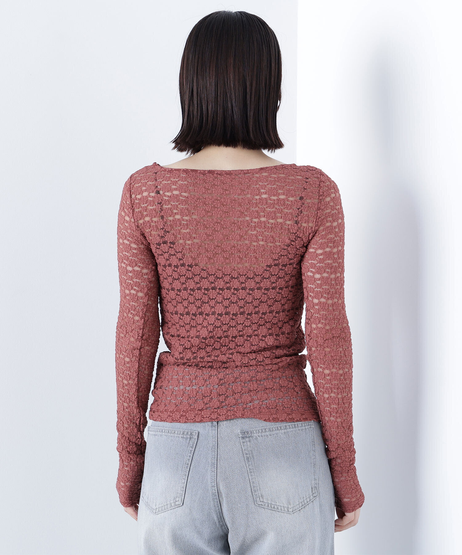  「ストレッチレーストップス」|Tシャツ・カットソー|