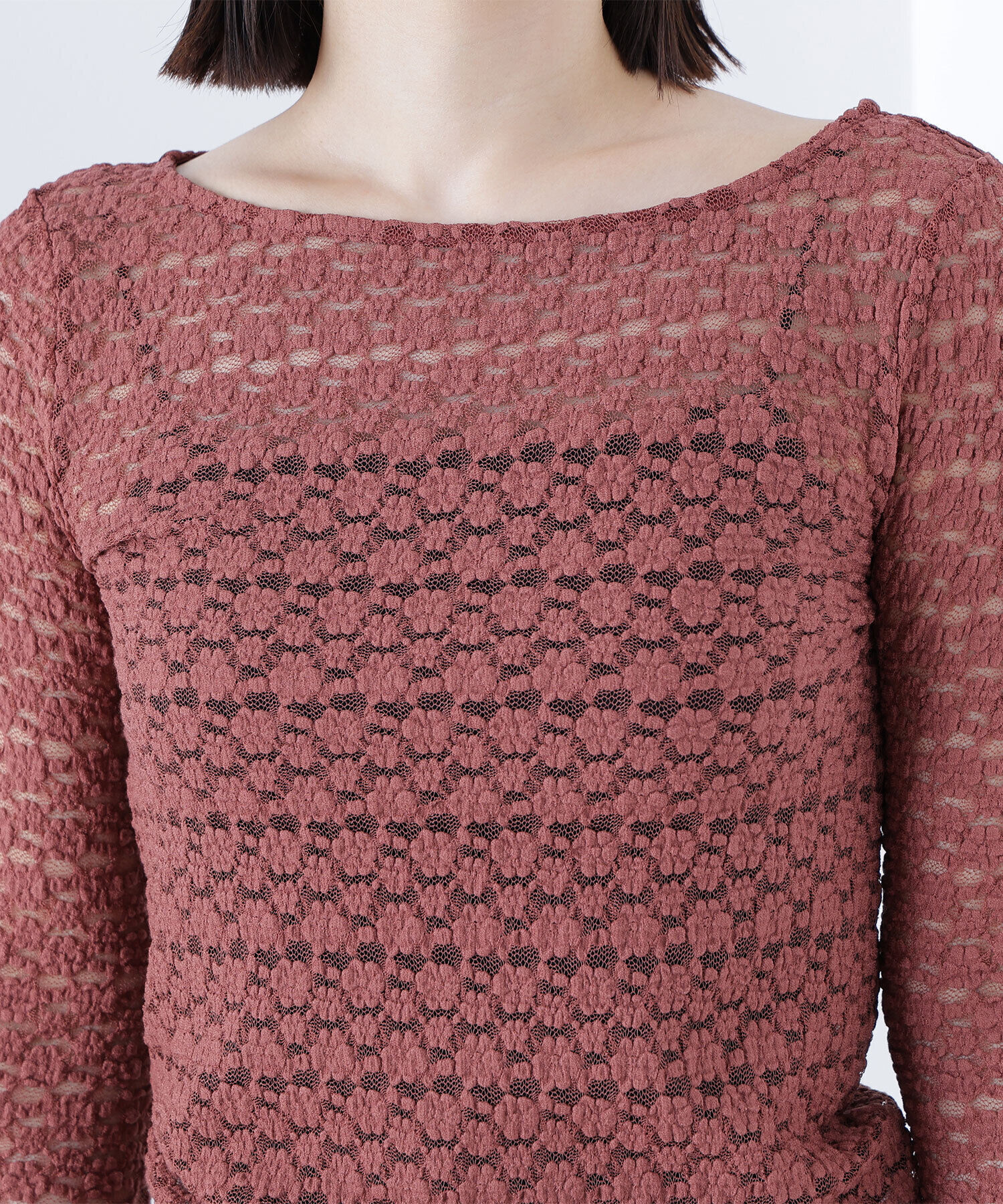  「ストレッチレーストップス」|Tシャツ・カットソー|