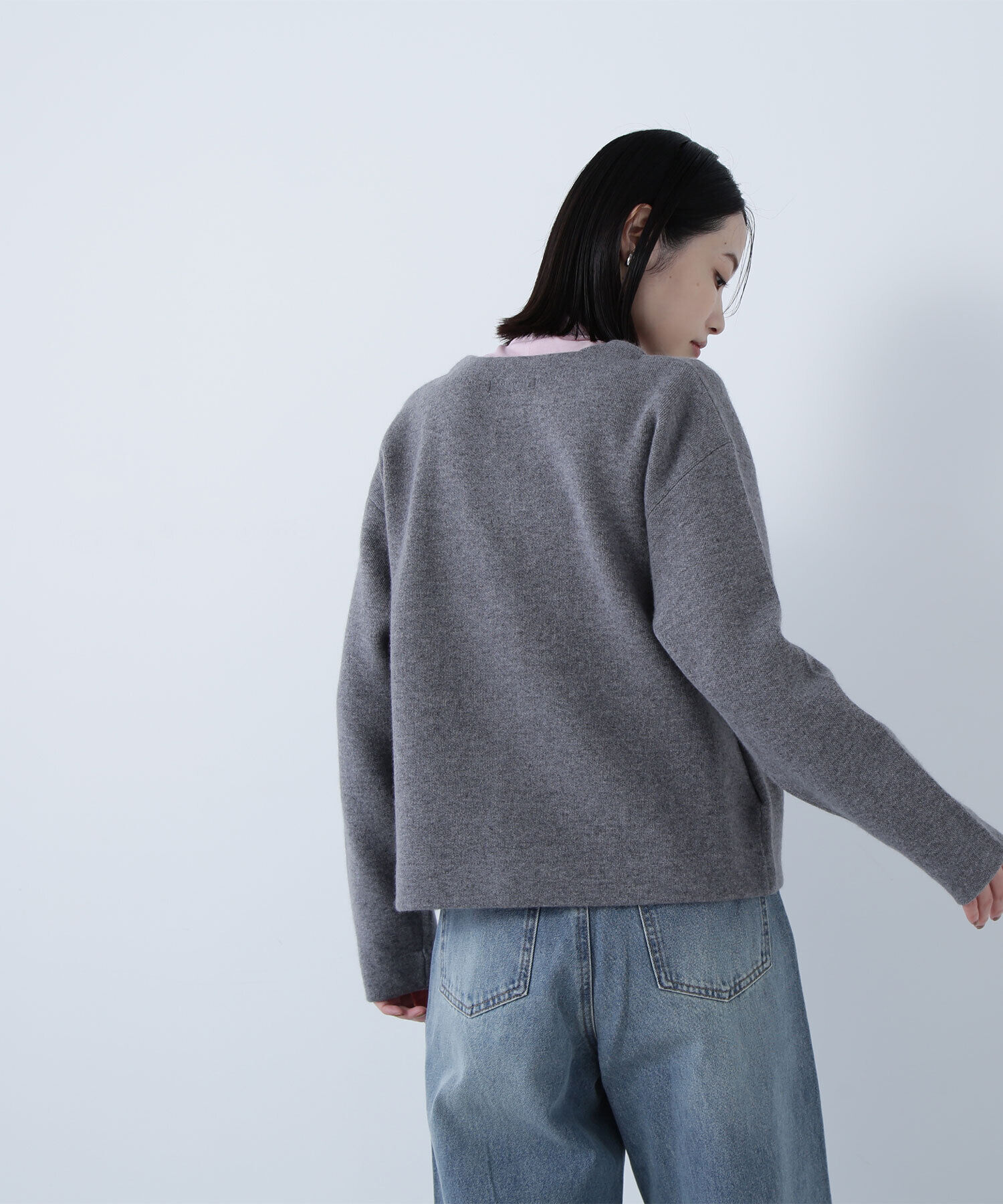  「FOX接結ニットジャケット」|ニット・セーター|