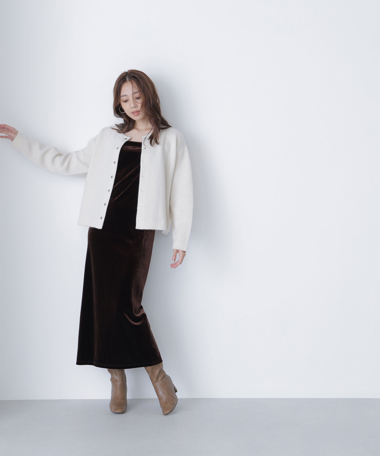  「FOX接結ニットジャケット」|ニット・セーター|