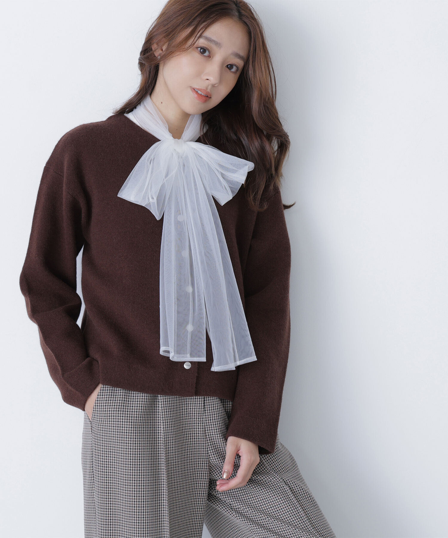  「FOX接結ニットジャケット」|ニット・セーター|