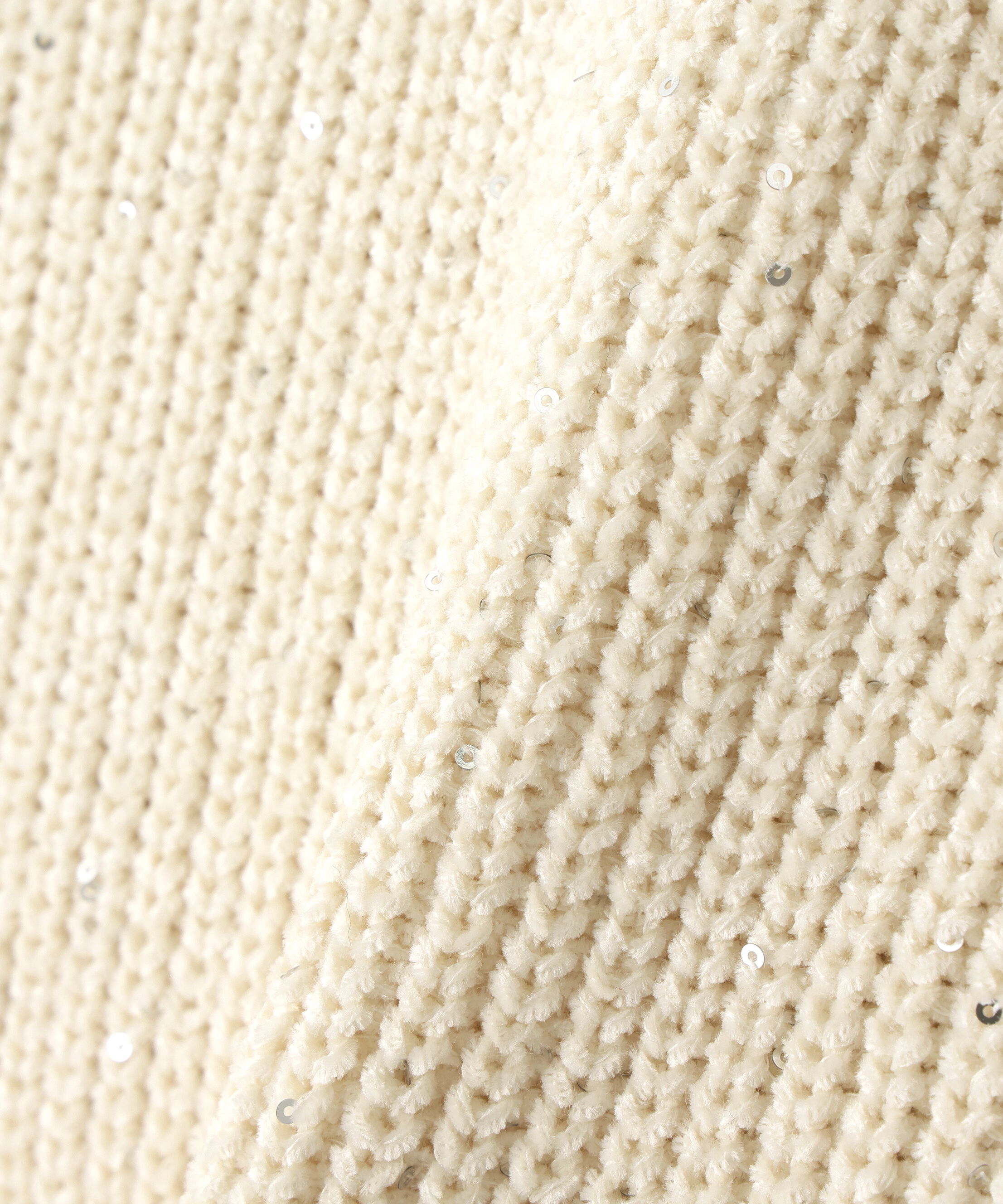  「スパンコールモールニット」|ニット・セーター|