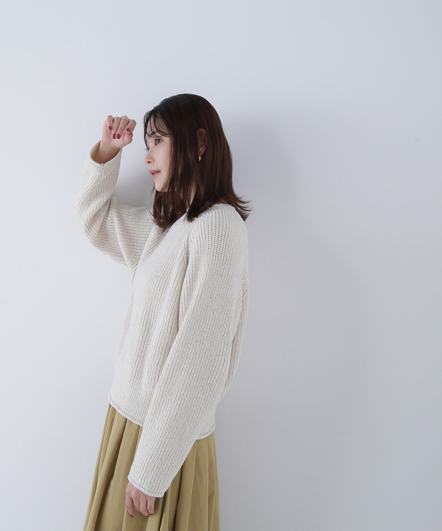  「スパンコールモールニット」|ニット・セーター|