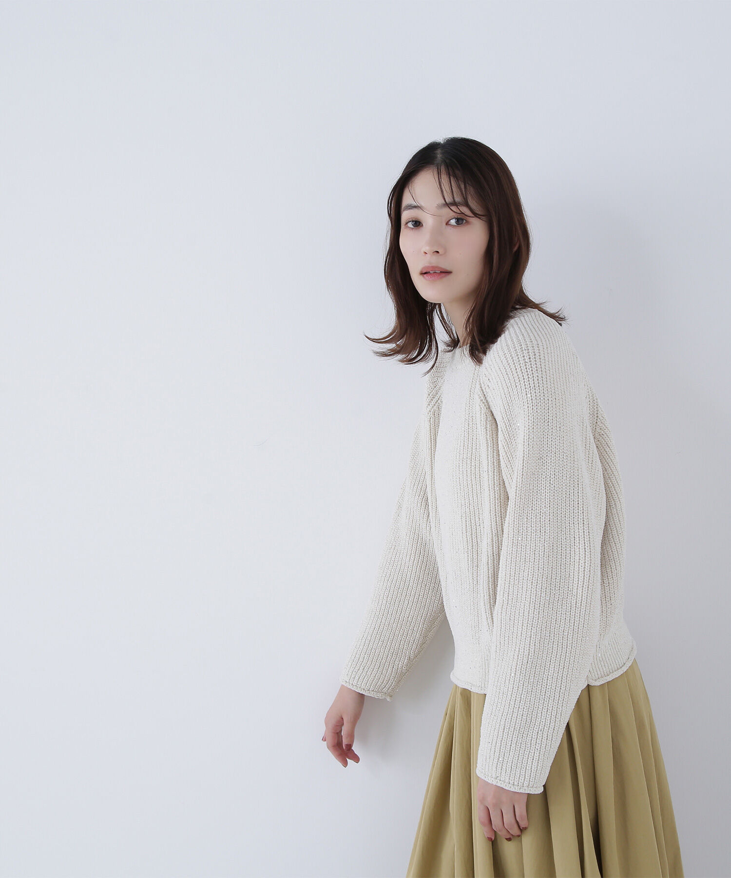  「スパンコールモールニット」|ニット・セーター|