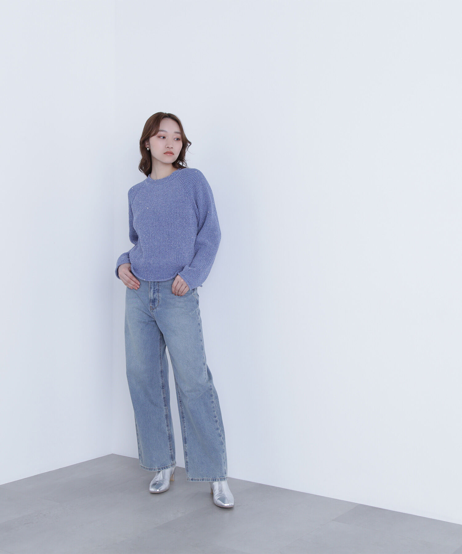  「スパンコールモールニット」|ニット・セーター|