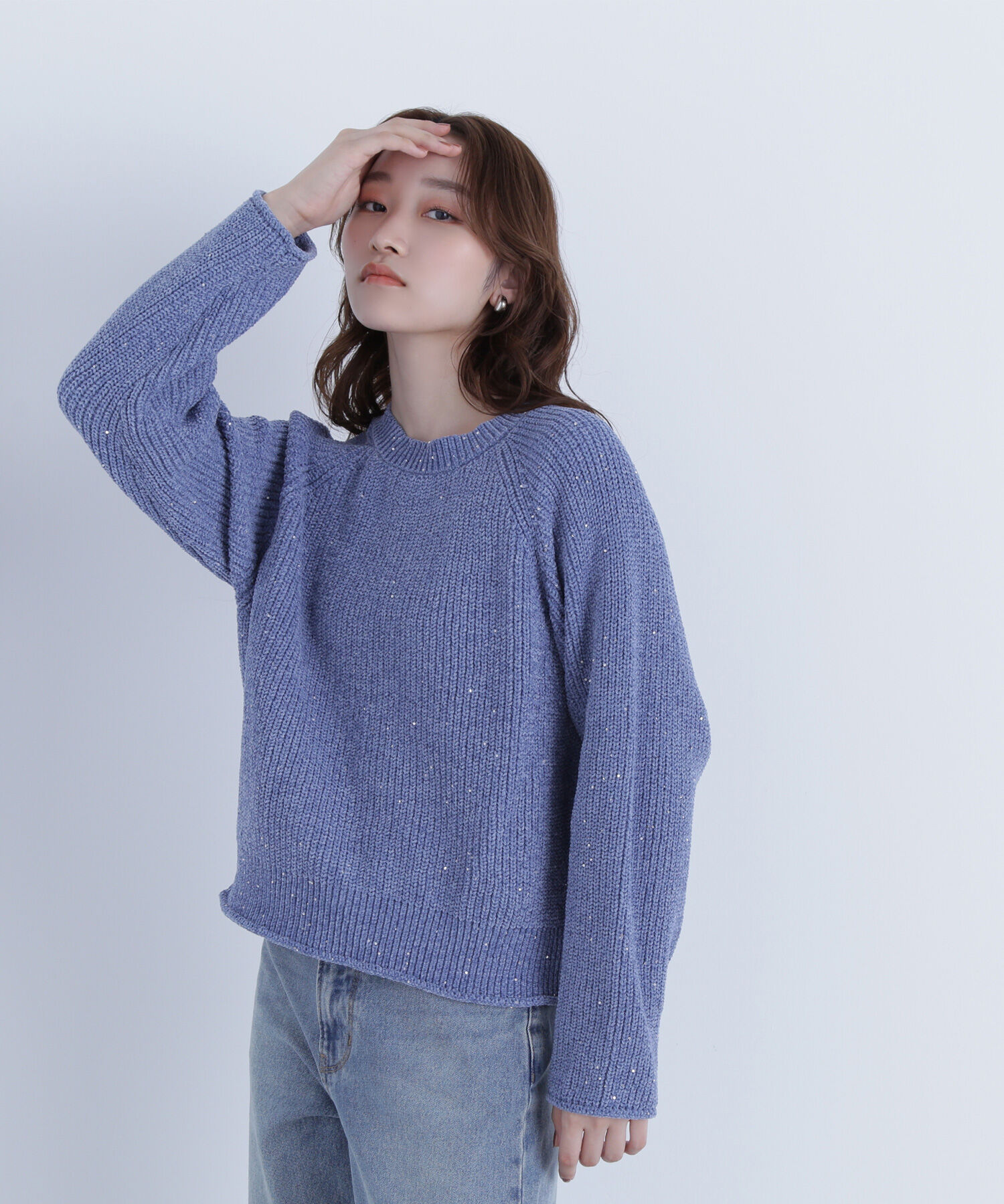  「スパンコールモールニット」|ニット・セーター|