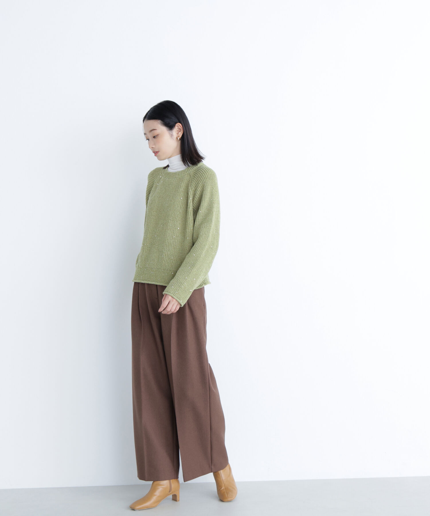  「スパンコールモールニット」|ニット・セーター|