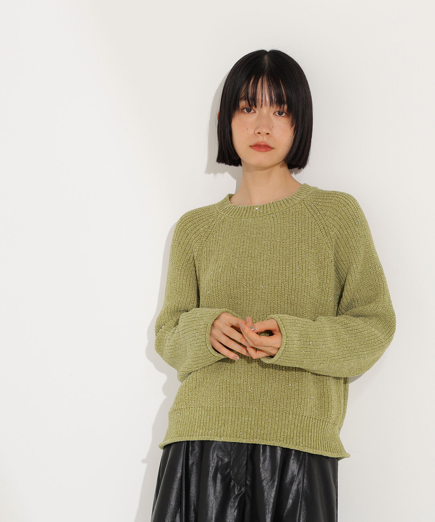  「スパンコールモールニット」|ニット・セーター|