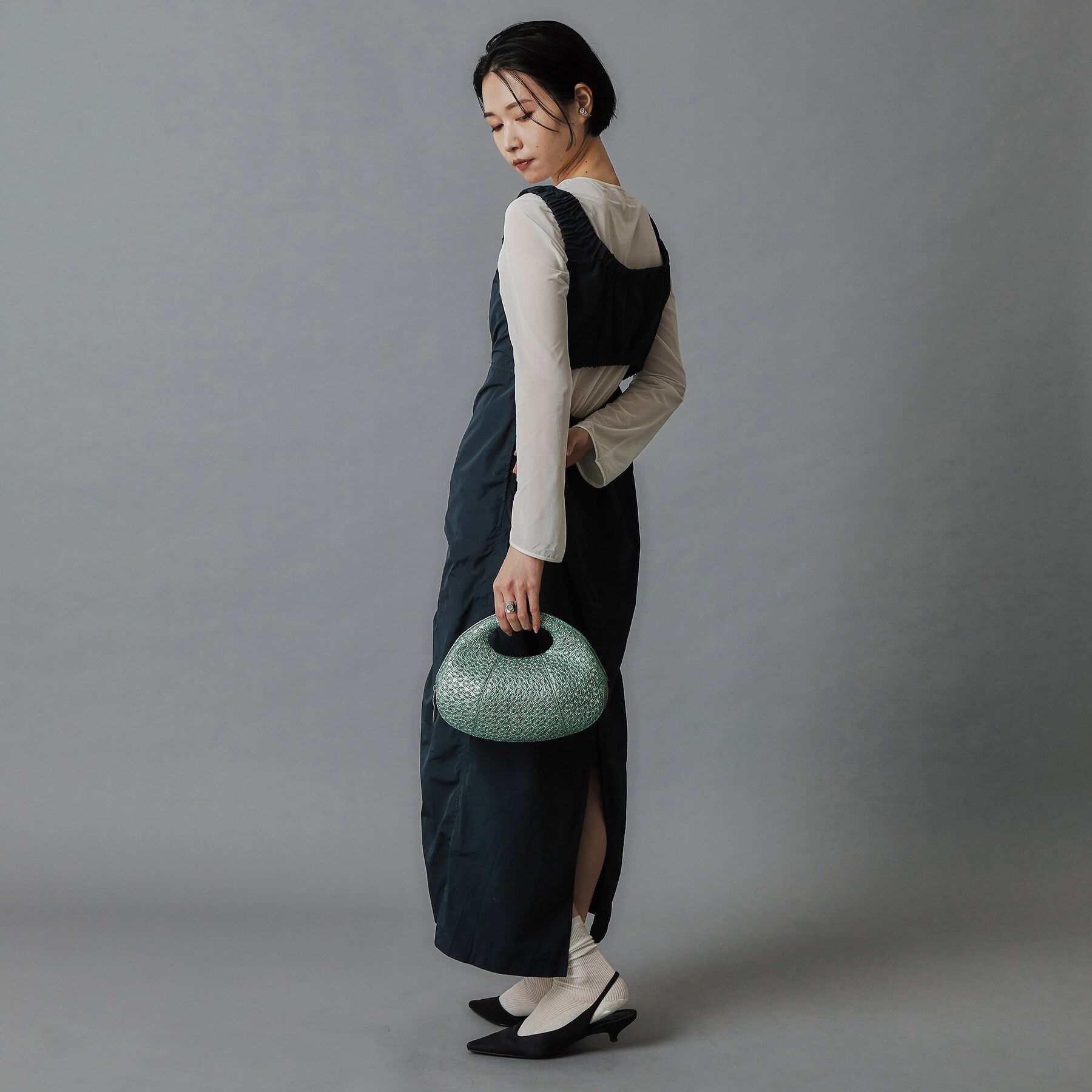 HIROKO HAYASHI「GIRASOLE PIPERITA（ジラソーレ ピペリータ）クロワッサンバッグ」|ハンドバッグ|