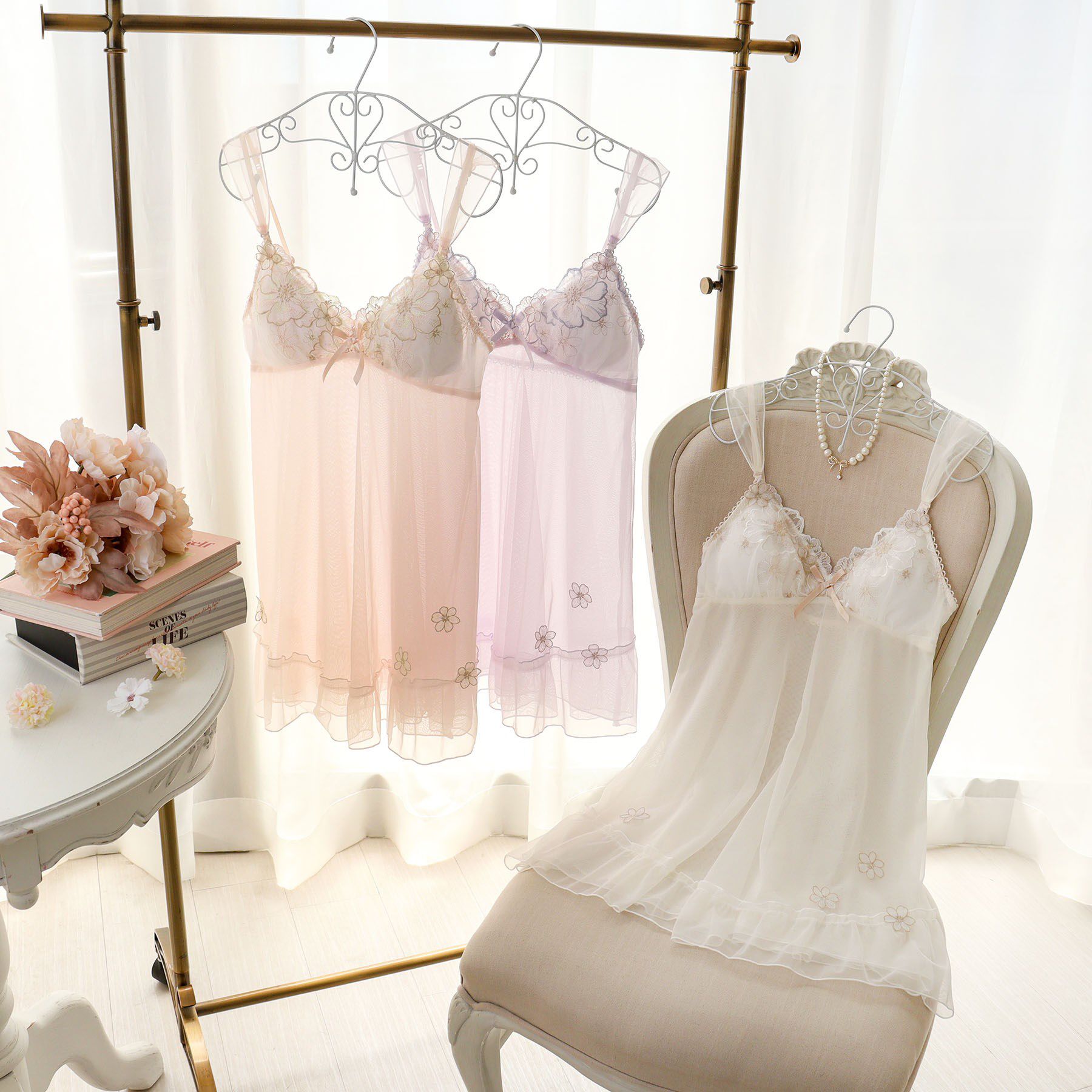 Risa Magli「ピア カップ付スリップ」|キャミソール|