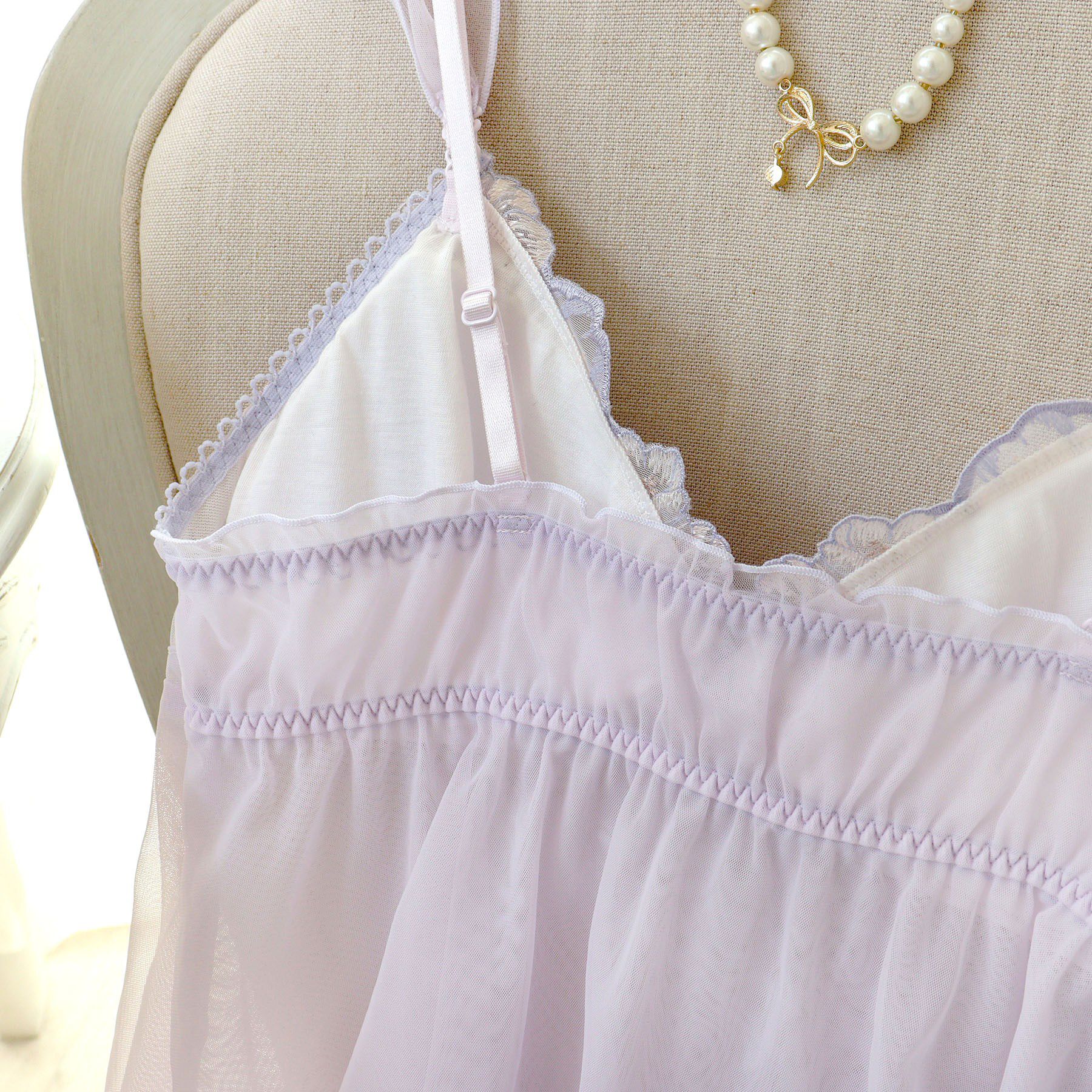 Risa Magli「ピア カップ付スリップ」|キャミソール|