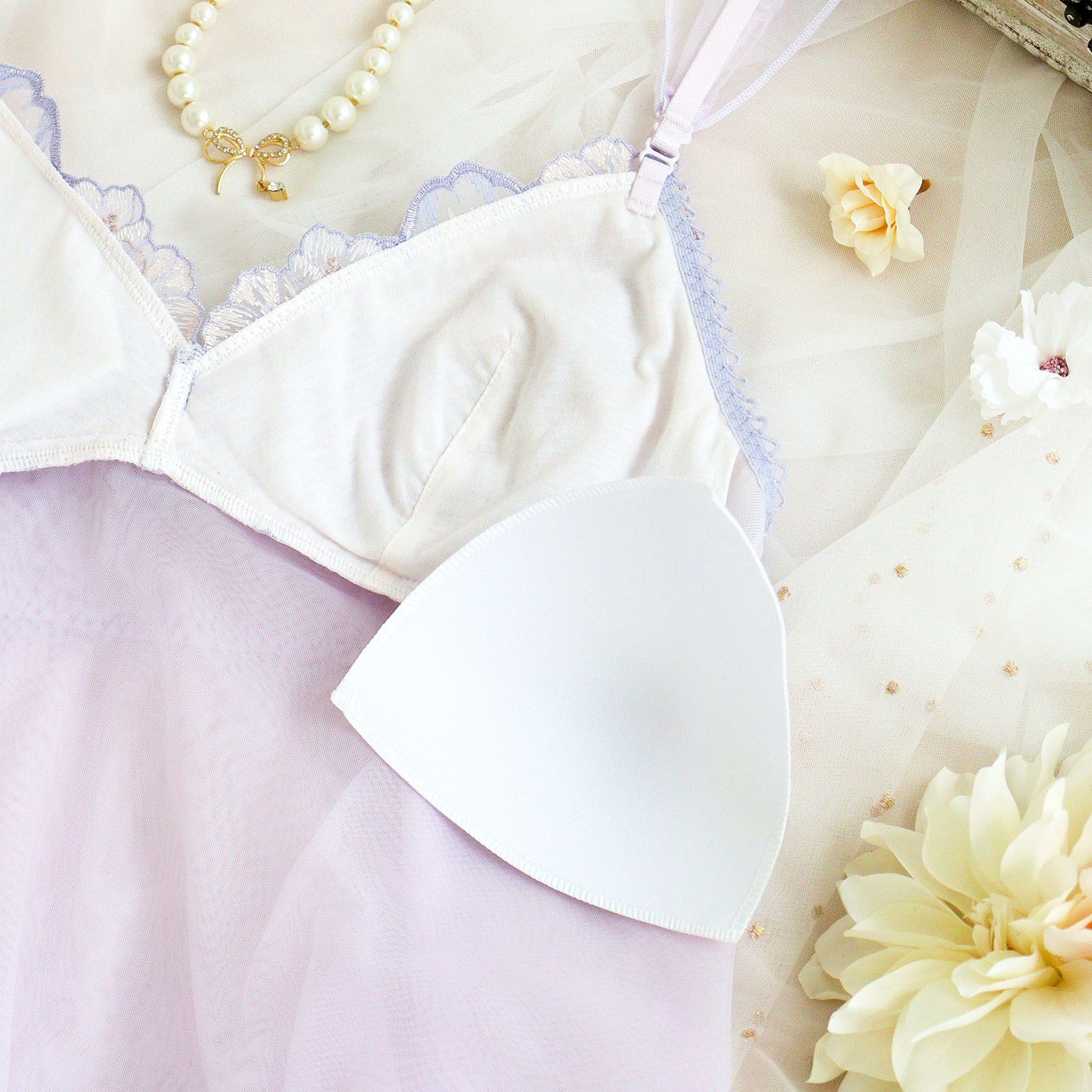 Risa Magli「ピア カップ付スリップ」|キャミソール|