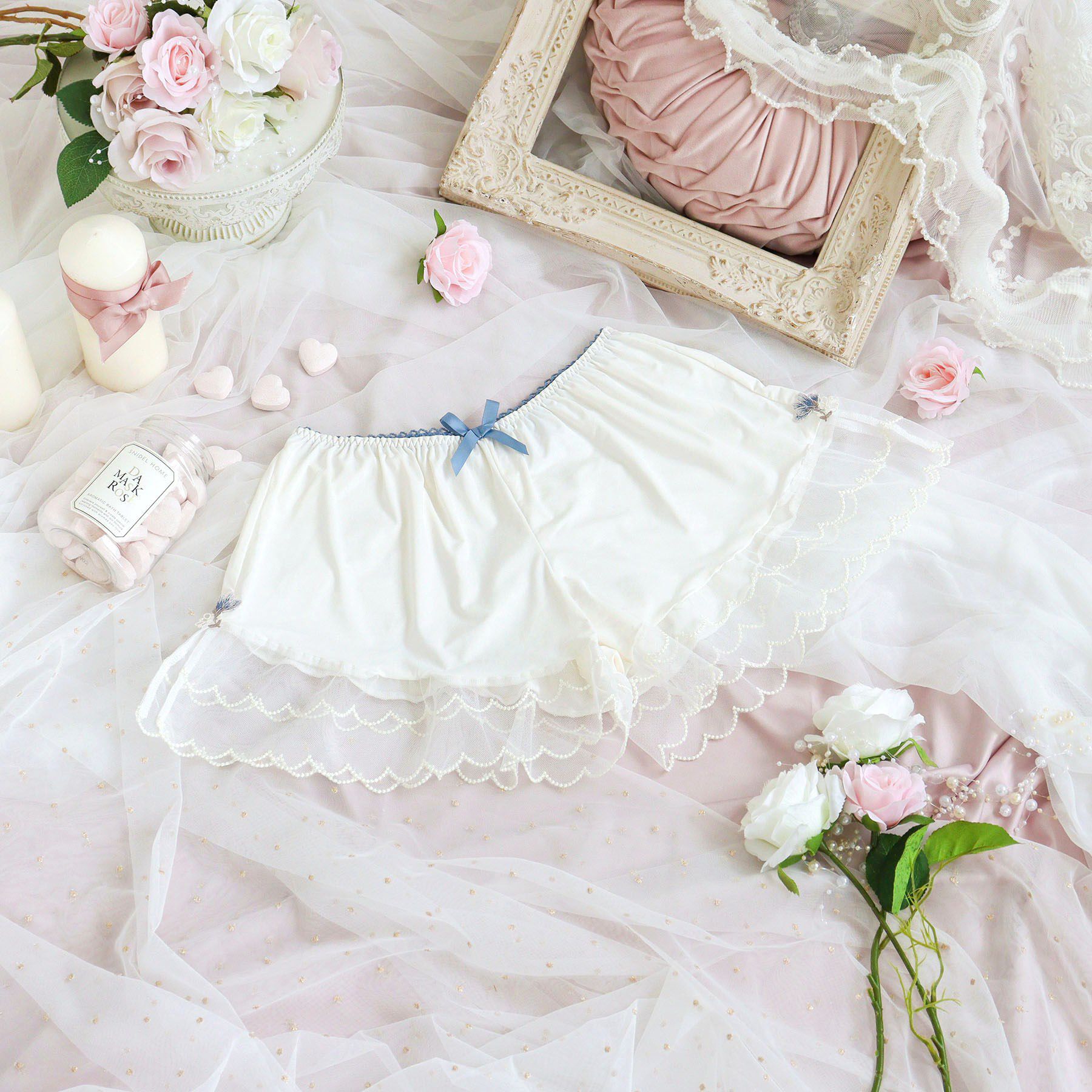 Risa Magli「プティット タップパンツ」|インナー|ブルー(092)