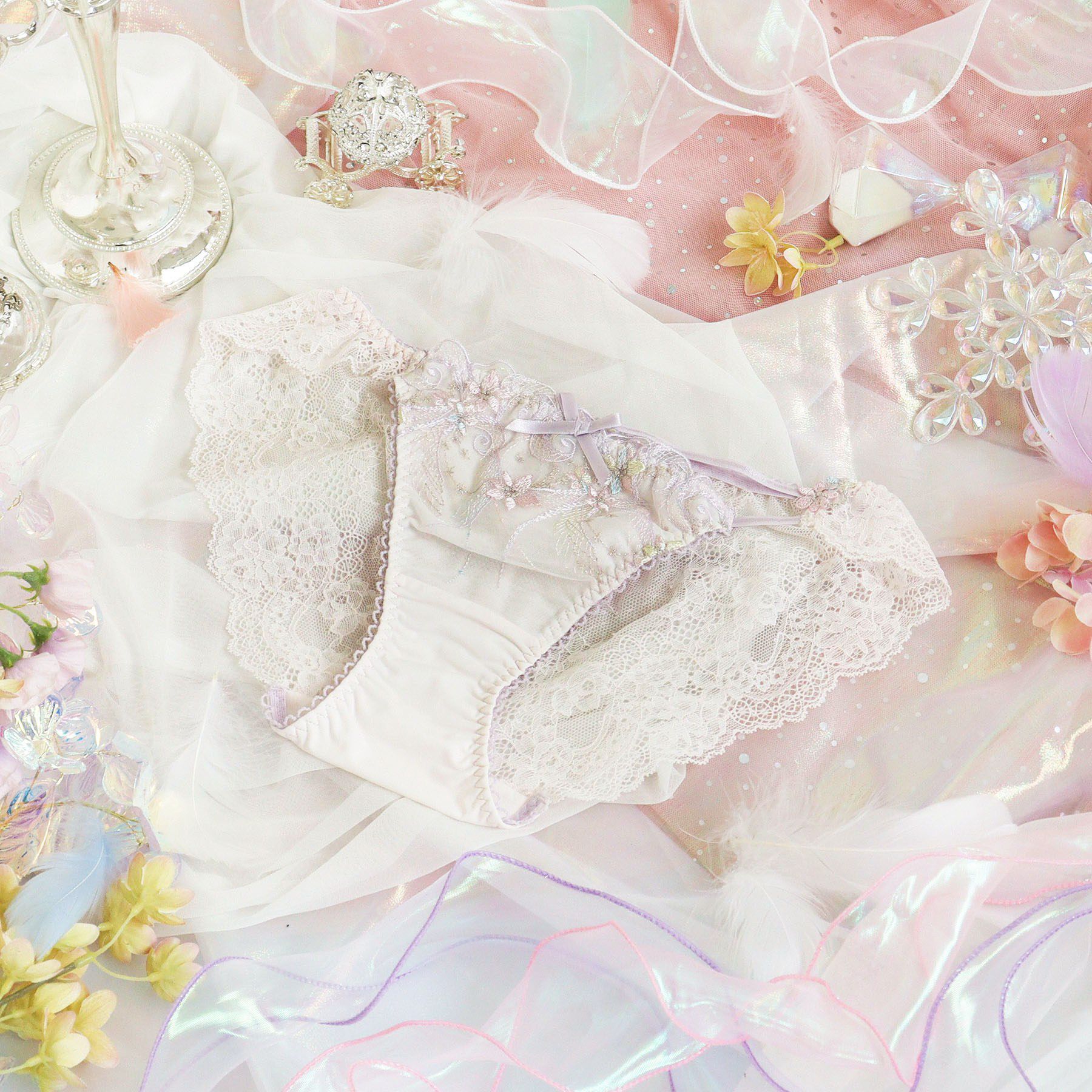 Risa Magli「コリンナ レースショーツ」|インナー|ピンク(071)