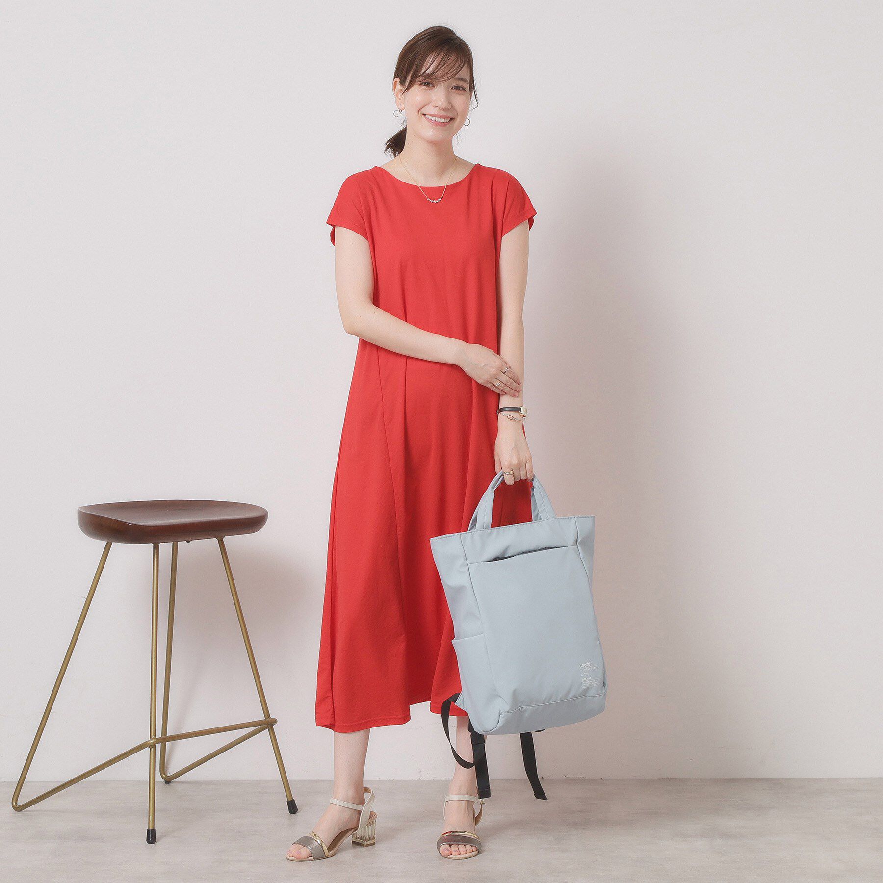 ITS&rsquo;DEMO「＜anello＞耐水スクエアリュック【A4・PC対応】」|リュック|