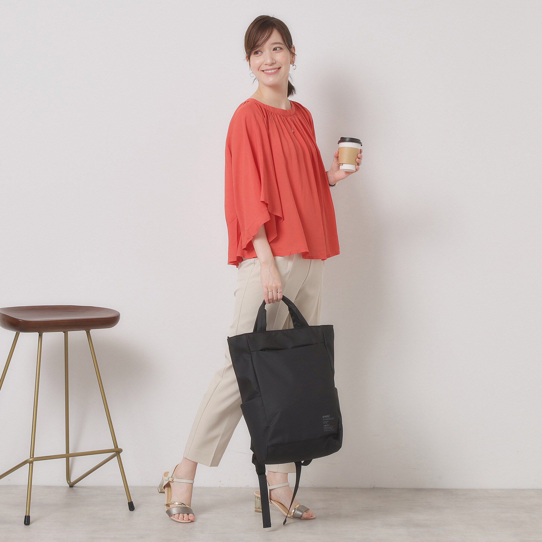 ITS&rsquo;DEMO「＜anello＞耐水スクエアリュック【A4・PC対応】」|リュック|