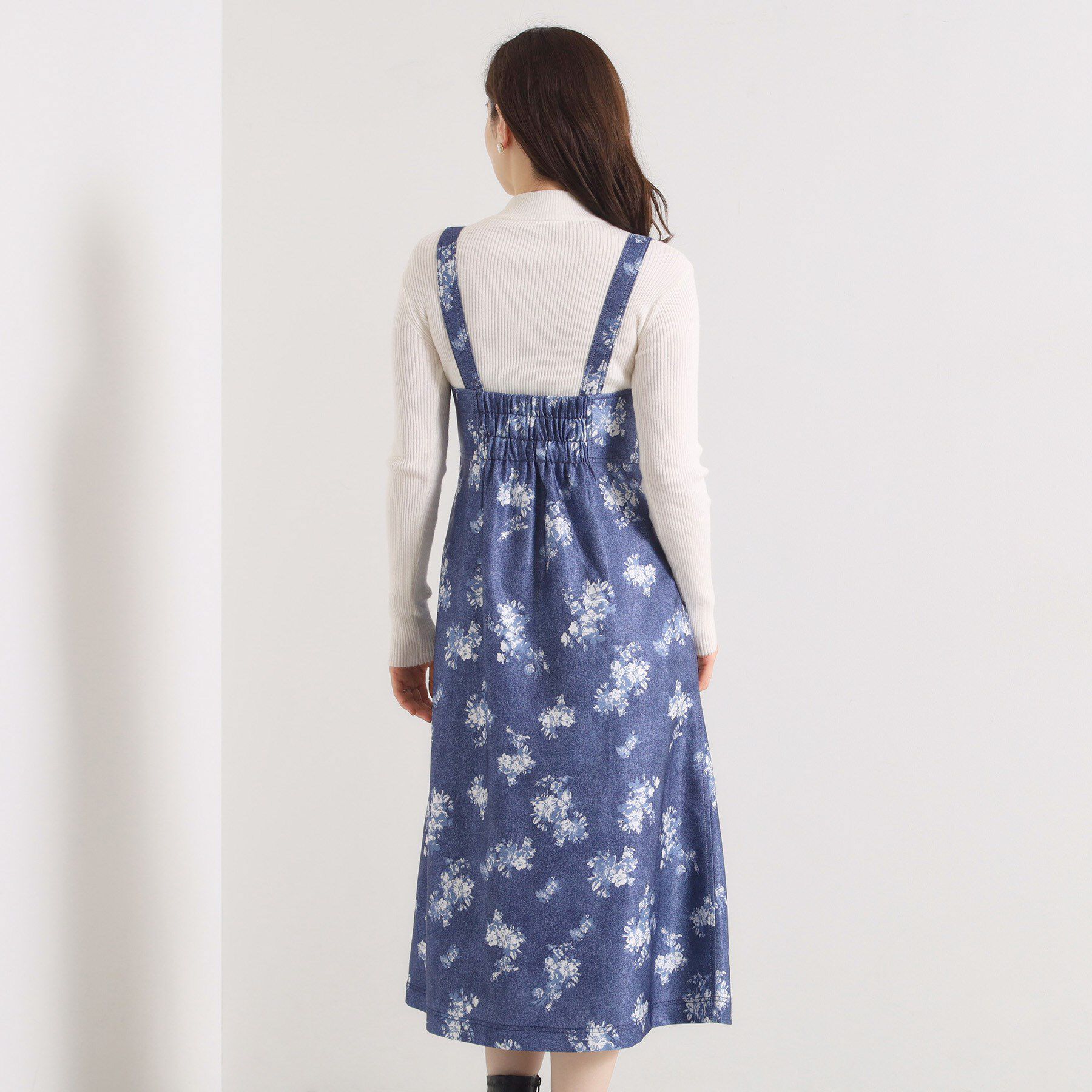 ITS&rsquo;DEMO「【手洗い可】デニム風ジャンスカ」|ワンピース|