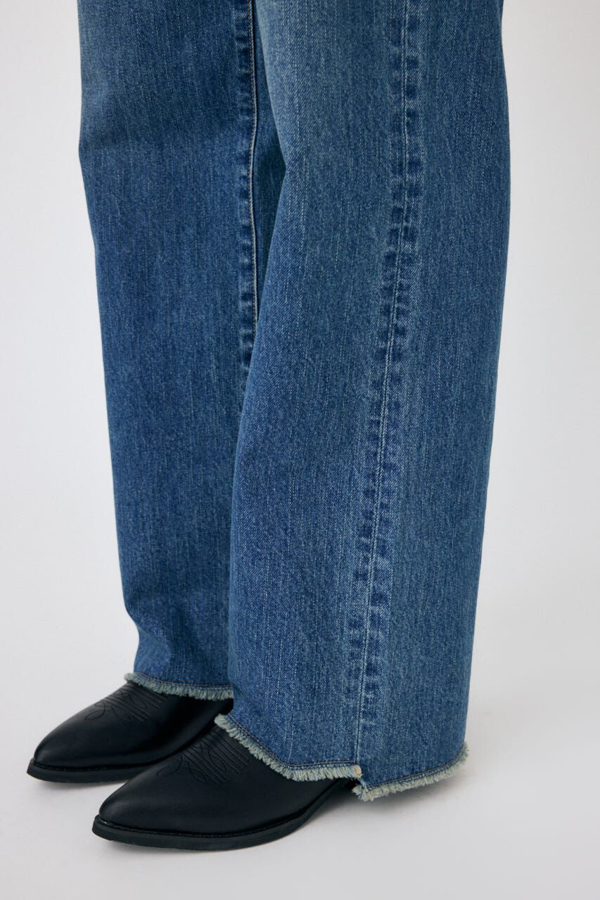MOUSSY「LAYERED WIDE STRAIGHT デニム」|デニム|