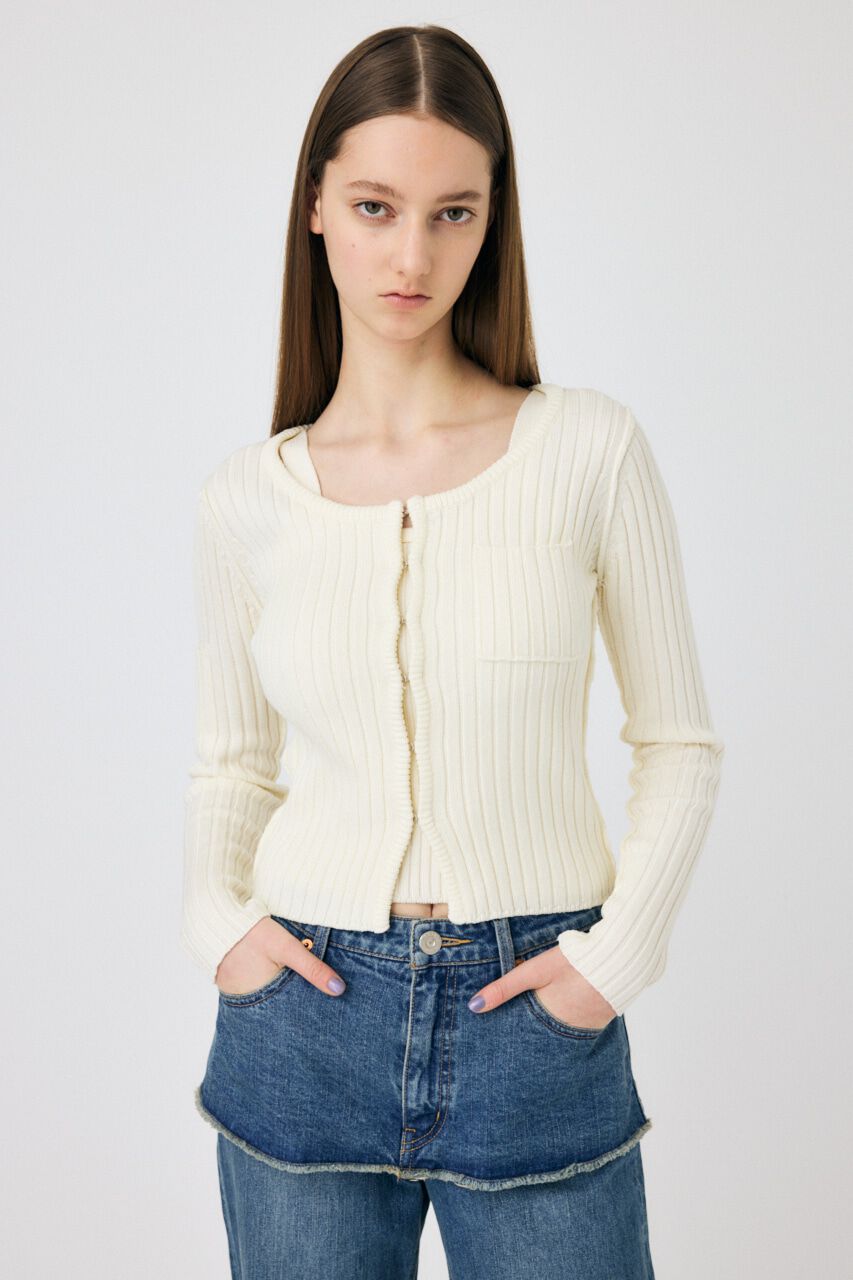 MOUSSY「RIB KNIT CD & タンク」|ニット・セーター|