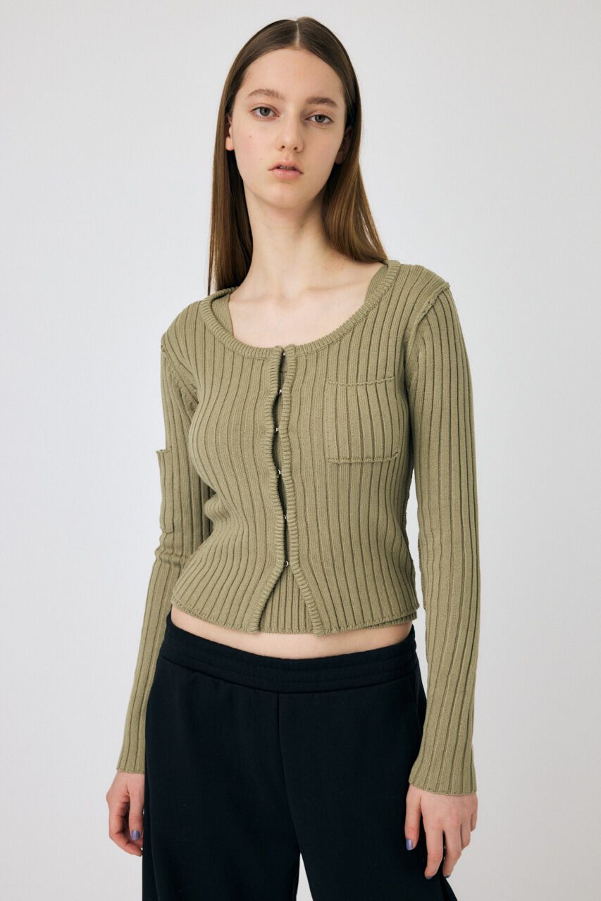 MOUSSY「RIB KNIT CD & タンク」|ニット・セーター|L/KHA1