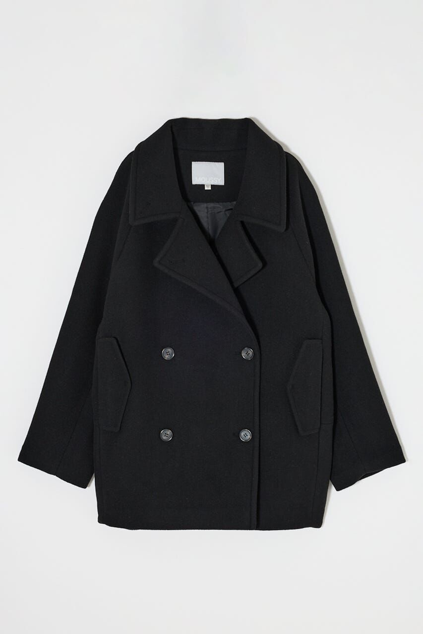 moussy DOUBLE BREASTED MID コート ブラック DOUBLE BREASTED MID コート（MOUSSY）｜ルミネのファッション通販