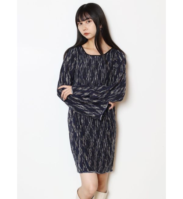 MURUA「グラデーションガーターニットミニワンピース」|ワンピース|