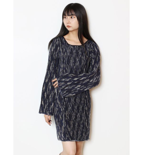 MURUA「グラデーションガーターニットミニワンピース」|ワンピース|