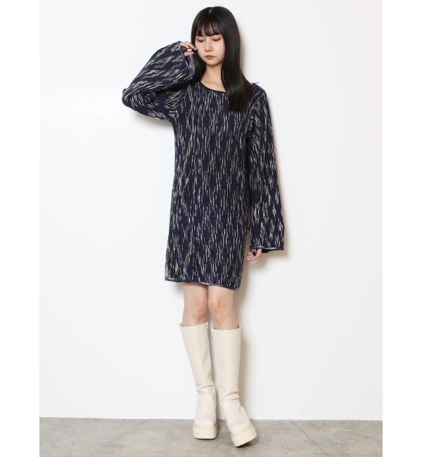 MURUA「グラデーションガーターニットミニワンピース」|ワンピース|