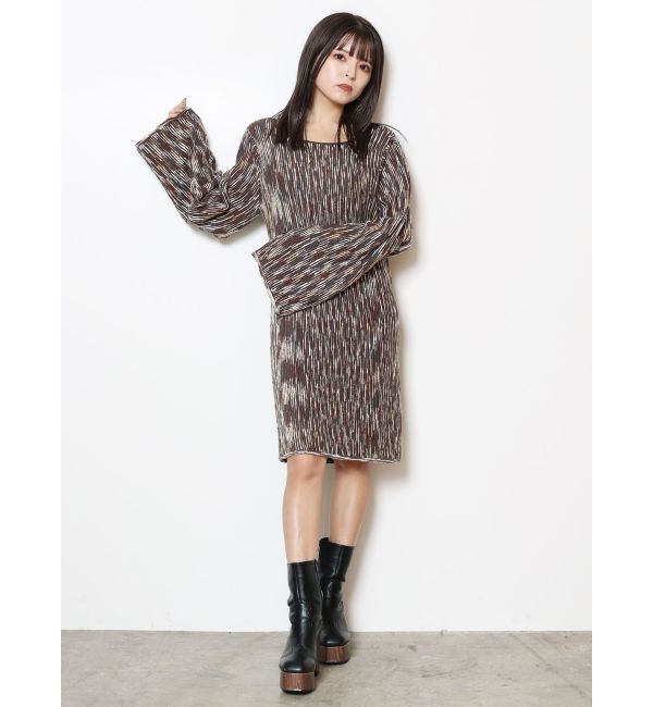 MURUA「グラデーションガーターニットミニワンピース」|ワンピース|