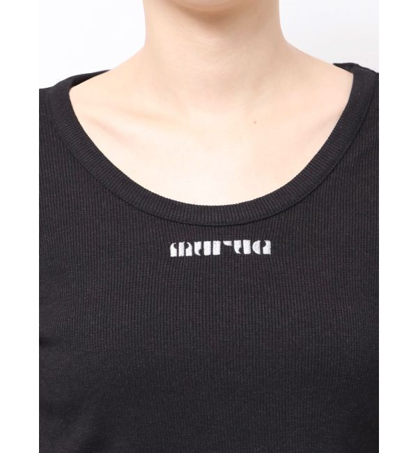 MURUA「ロゴラメテレコトップス」|Tシャツ・カットソー|