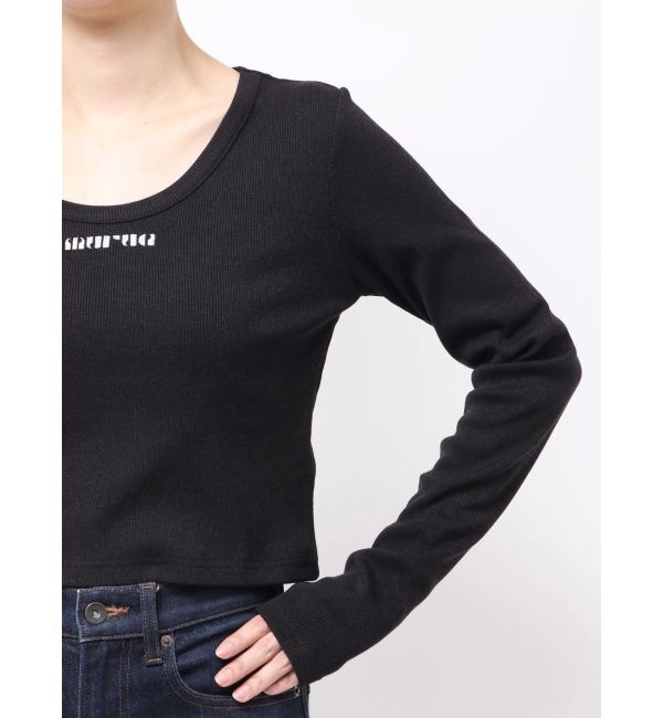 MURUA「ロゴラメテレコトップス」|Tシャツ・カットソー|
