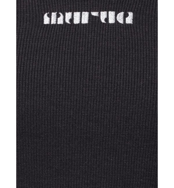 MURUA「ロゴラメテレコトップス」|Tシャツ・カットソー|