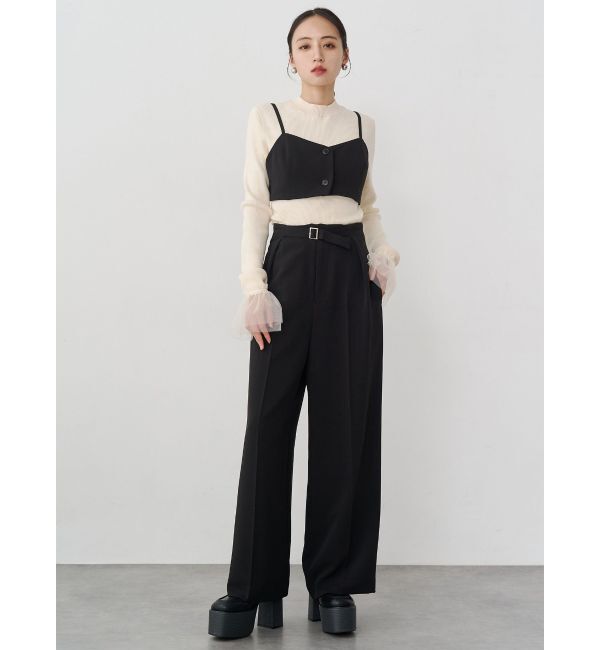 MURUA「フロントベルトワイドパンツ【セット販売対象】」|その他|