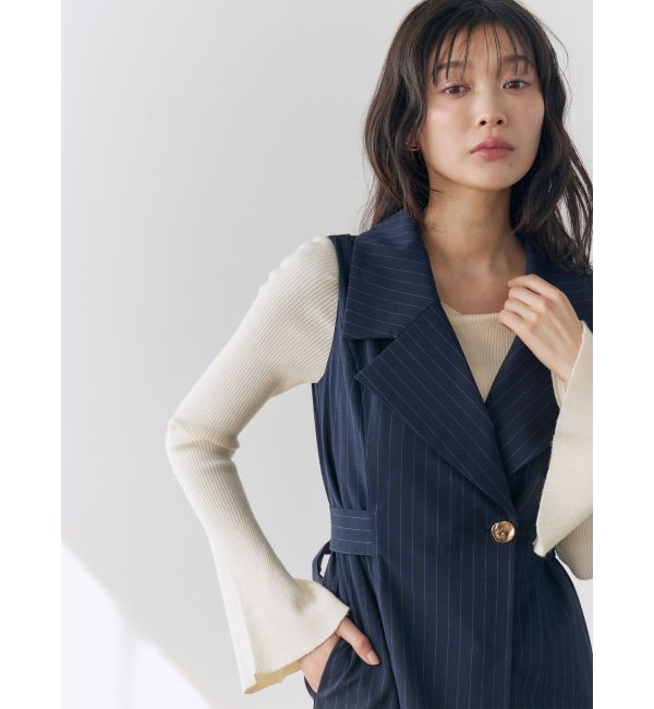 LAGUNAMOON「メタルボタンテーラードジャンパースカート」|ワンピース|