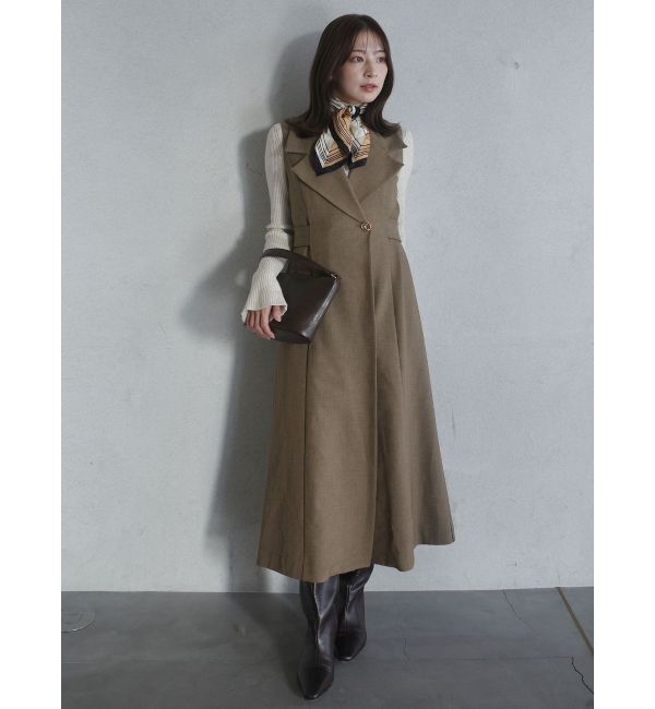 LAGUNAMOON「メタルボタンテーラードジャンパースカート」|ワンピース|