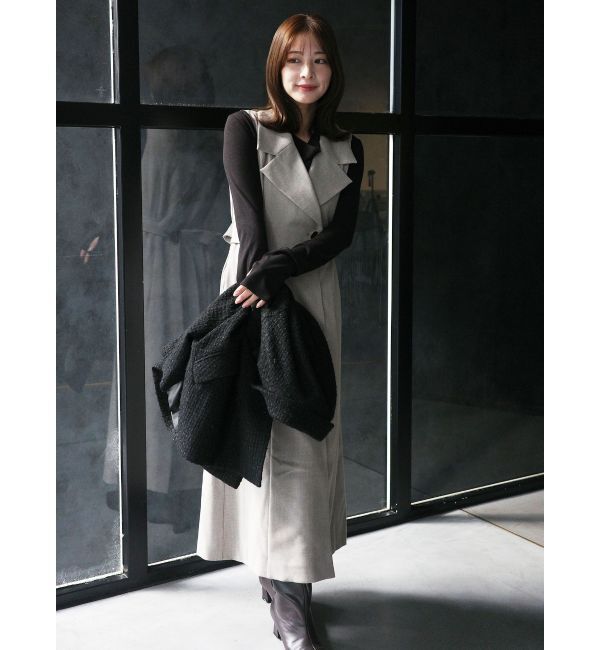 LAGUNAMOON「メタルボタンテーラードジャンパースカート」|ワンピース|