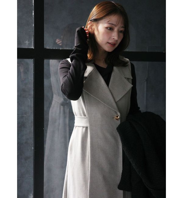 LAGUNAMOON「メタルボタンテーラードジャンパースカート」|ワンピース|