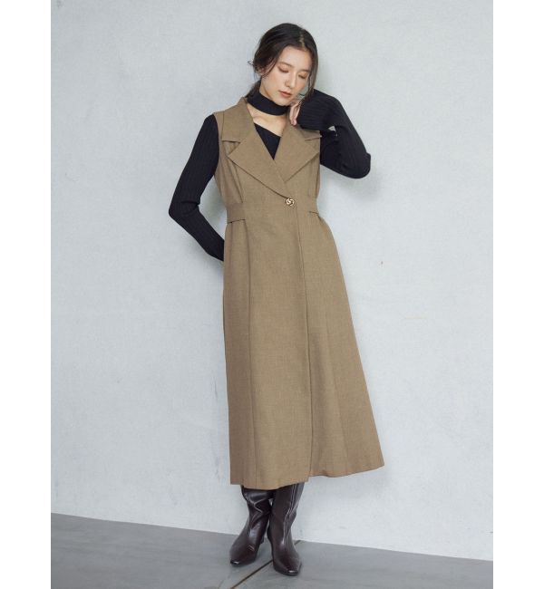 LAGUNAMOON「メタルボタンテーラードジャンパースカート」|ワンピース|