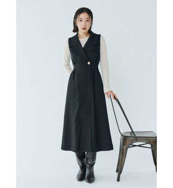 LAGUNAMOON「メタルボタンテーラードジャンパースカート」|ワンピース|