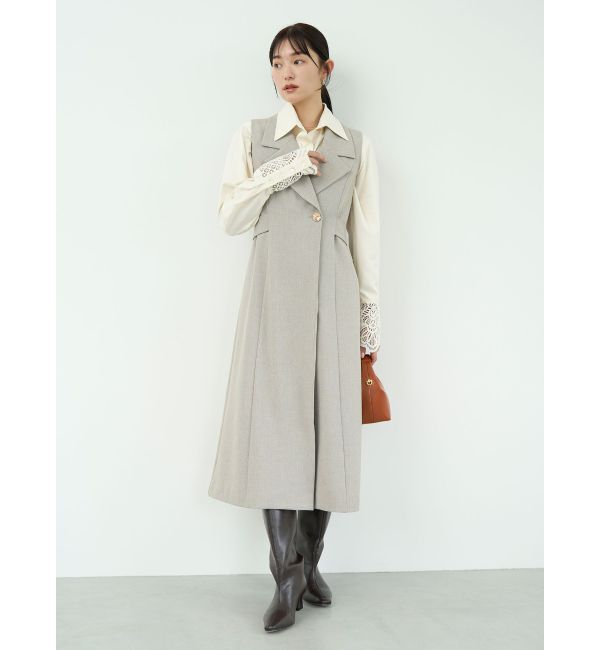 LAGUNAMOON「メタルボタンテーラードジャンパースカート」|ワンピース|