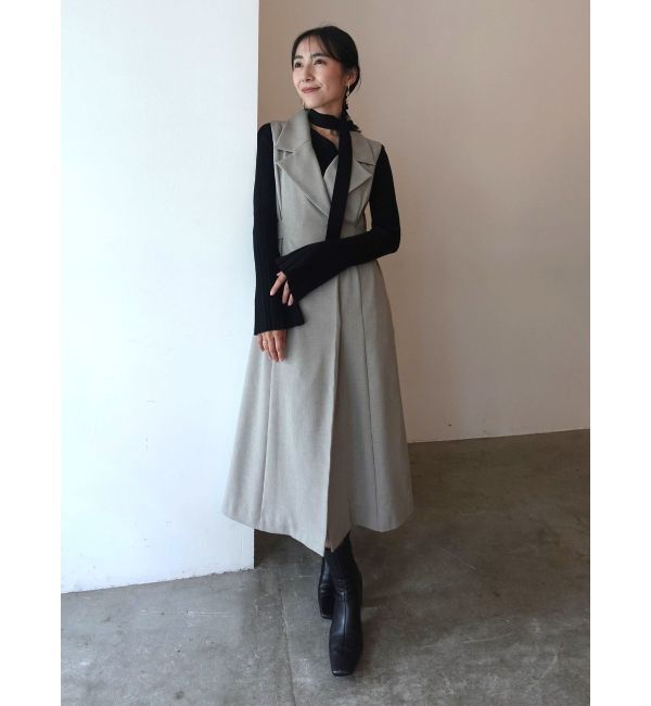 LAGUNAMOON「メタルボタンテーラードジャンパースカート」|ワンピース|