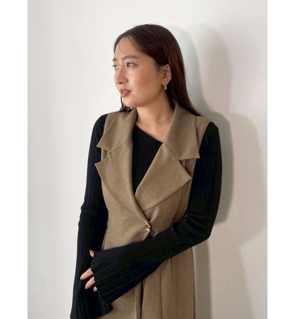 LAGUNAMOON「メタルボタンテーラードジャンパースカート」|ワンピース|