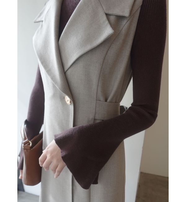 LAGUNAMOON「メタルボタンテーラードジャンパースカート」|ワンピース|