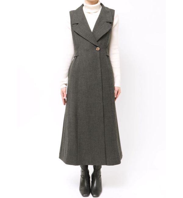 LAGUNAMOON「メタルボタンテーラードジャンパースカート」|ワンピース|