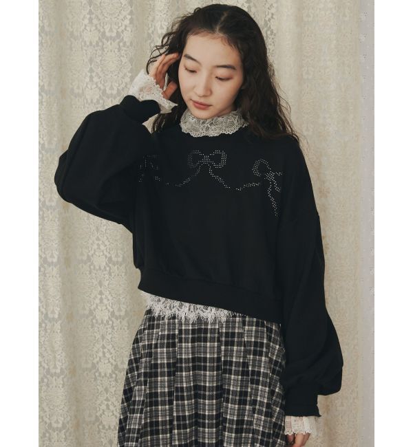 merry jenny「ribbonホットフィックススウェット」|Tシャツ・カットソー|