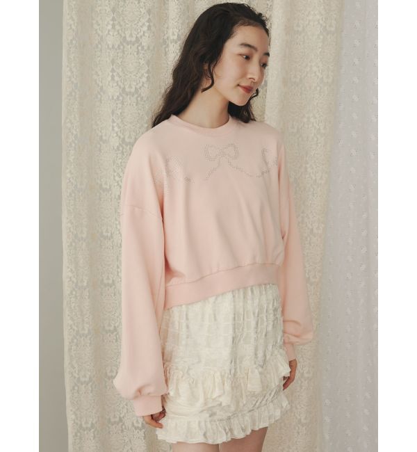 merry jenny「ribbonホットフィックススウェット」|Tシャツ・カットソー|