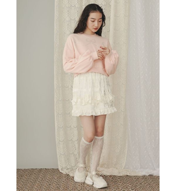 merry jenny「ribbonホットフィックススウェット」|Tシャツ・カットソー|