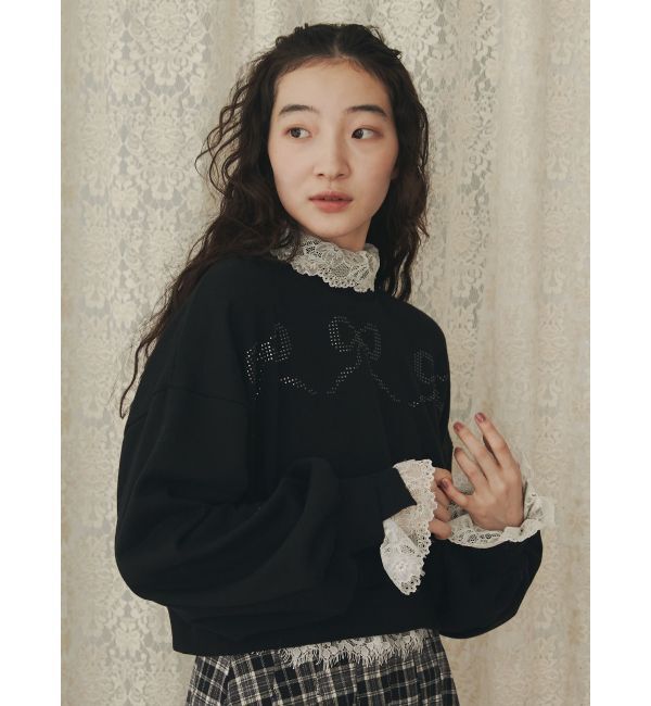 merry jenny「ribbonホットフィックススウェット」|Tシャツ・カットソー|