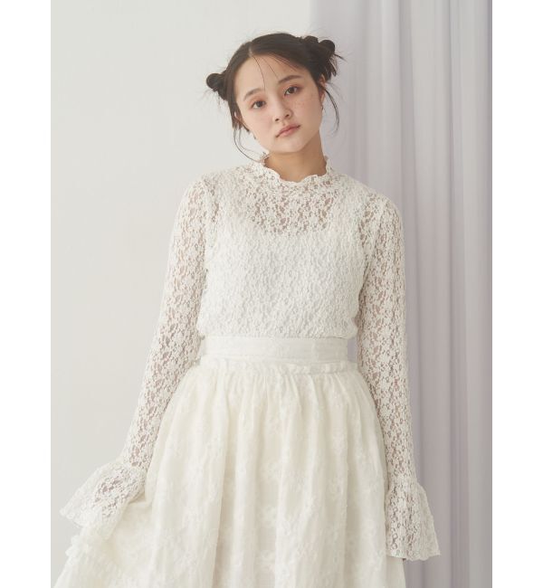 merry jenny「flowerレーストップス」|Tシャツ・カットソー|