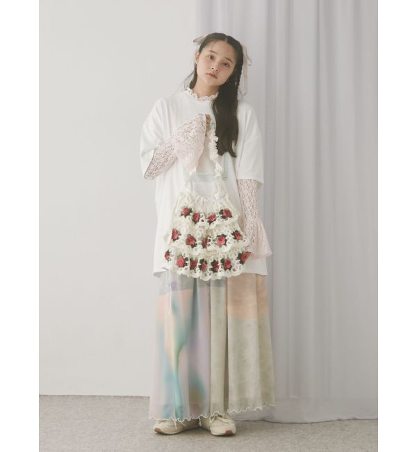 merry jenny「flowerレーストップス」|Tシャツ・カットソー|